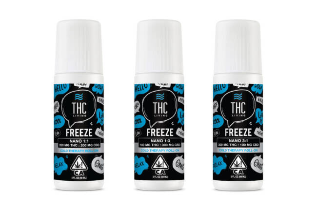 THC Living Freeze Cold Therapy Roll-On