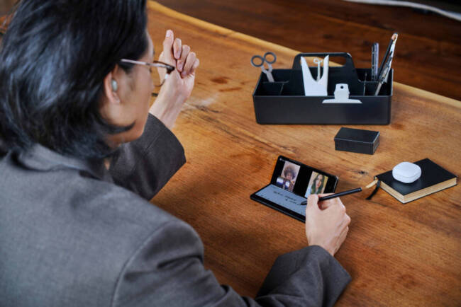 Video Conferencing with the Samsung Galaxy Z Fold3 5G