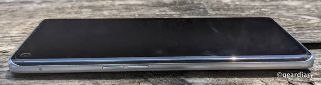 The left side of the Realme GT Explorer Master Edition showing the volume buttons