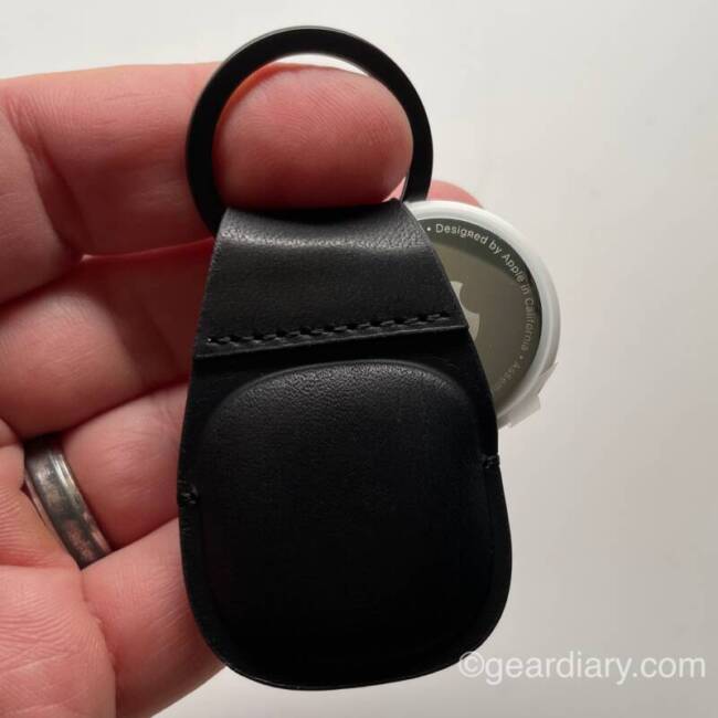 Nomad Leather Keychain for AirTag