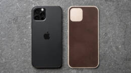 Go Minimalist with the Nomad Leather Skin and Screen Protector for the iPhone 12 Series