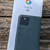 The Google Pixel 5a box
