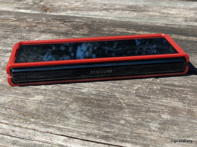 Left side of Incipio Grip for Samsung Galaxy Z Fold3.
