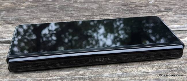 The Hideaway Hinge on the Samsung Galaxy Z Fold3.
