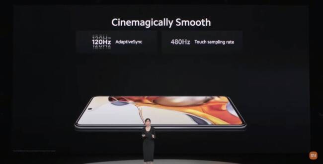 Displays on the Xiaomi 11T series devices.