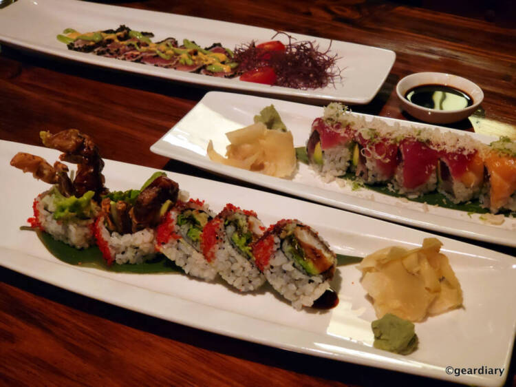 A selection of delicious sushi rolls at Sachi Asian Bistro.