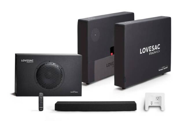 Lovesac Sactionals StealthTech Sound + Charge System Brings Invisible and Immersive Harman Kardon Sound to Your Home Theater