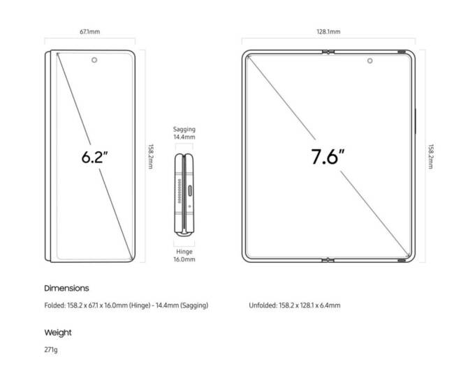 Samsung Galaxy Z Fold 3 specifications