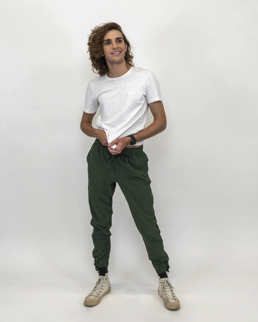 Man wearing Coalatree Trailhead Pants