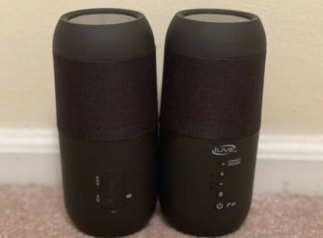 iLive Indoor/Outdoor Dual Bluetooth Speakers