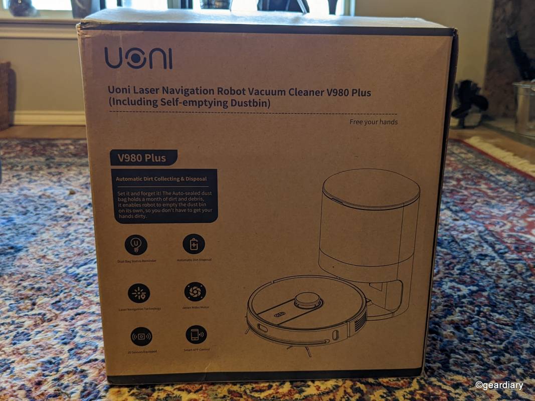 Uoni V980Plus Robot Vacuum Cleaner Review LiDAR Mapping, Powerful