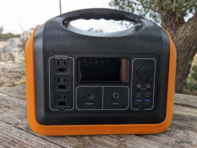 The front of the 1100W OUPES Portable Power Station