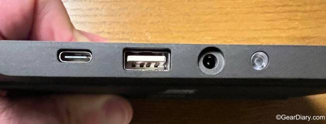 USB and charging ports on the back of the Nomad Base Station Hub Edition with Magnetic Alignment