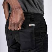 Zippered back pocket on the LIVSN Flex Canvas Pants