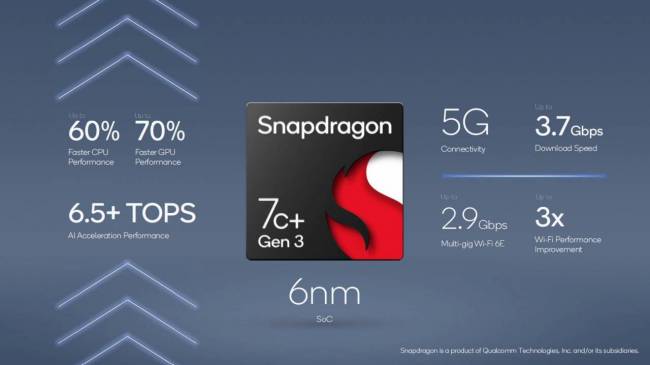 Snapdragon 7c+ Gen 3 Compute Platform