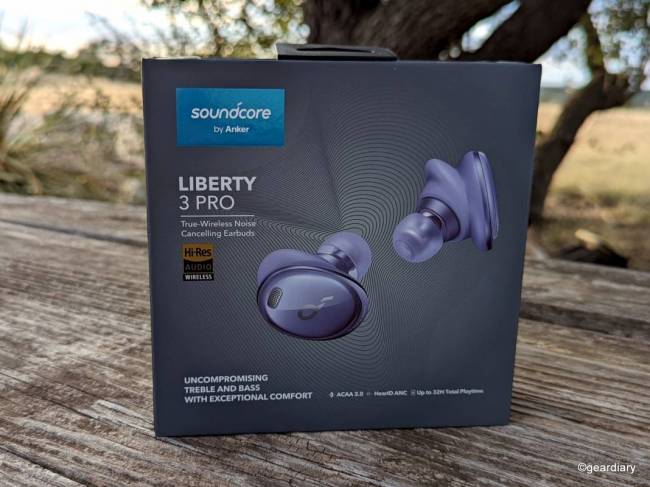 Soundcore Liberty 3 Pro retail box.