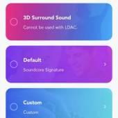 Soundcore app EQ settings