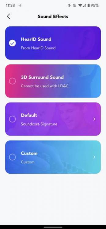 Soundcore app EQ settings