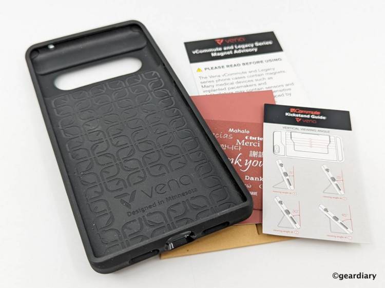 Package inserts for the Vena vCommute Pixel 6 series case