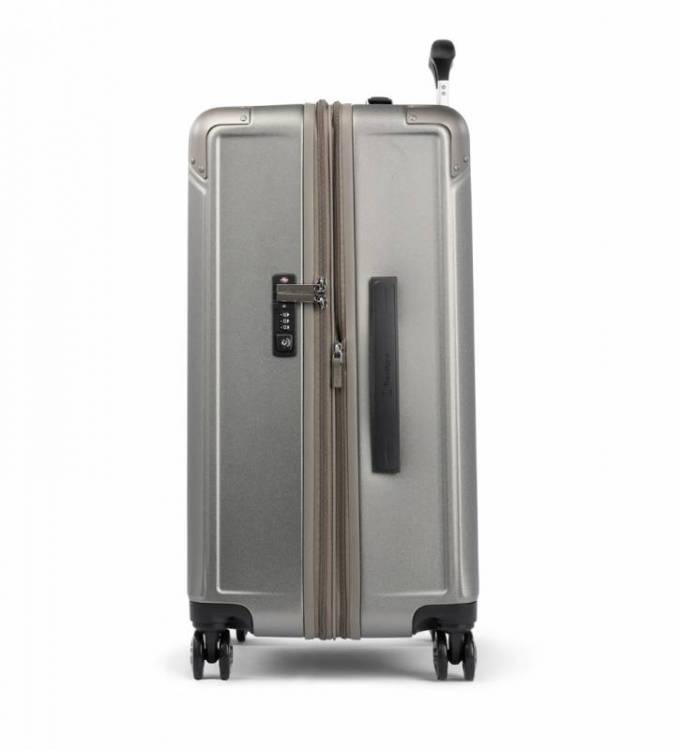 TravelPro Platinum Elite Large Check-In Expandable Hardside Spinner with expansion zipper closed.