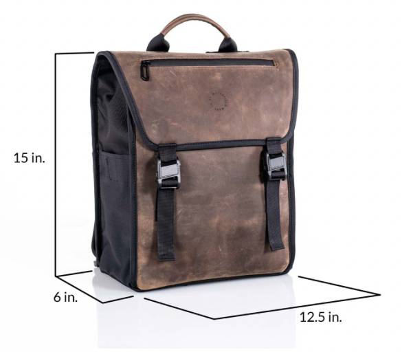 WaterField Tuck Backpack dimensions