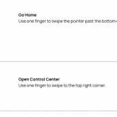 Gestures available for the Brydge MAX+ on iPad Pro Keyboard