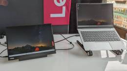 Lenovo ThinkBook 13s Gen 4 with ThinkVision M14d