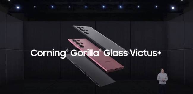 The Samsung S22 series has Gorilla Glass Victus+ covering the front and back of the devices. 