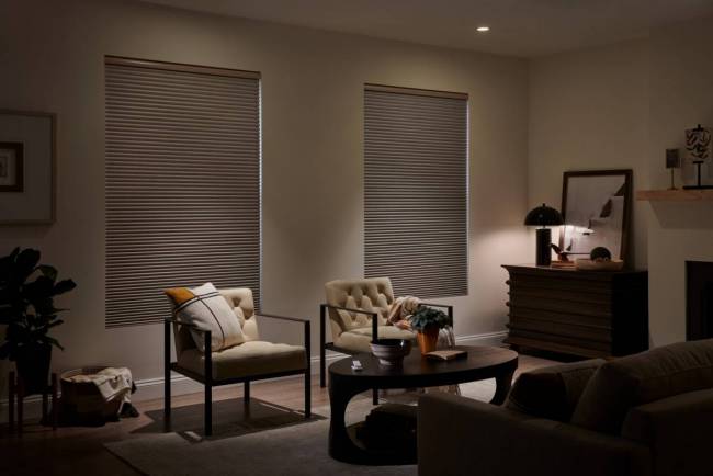 Lutron Serena Smart Architectural Honeycomb Shades closed
