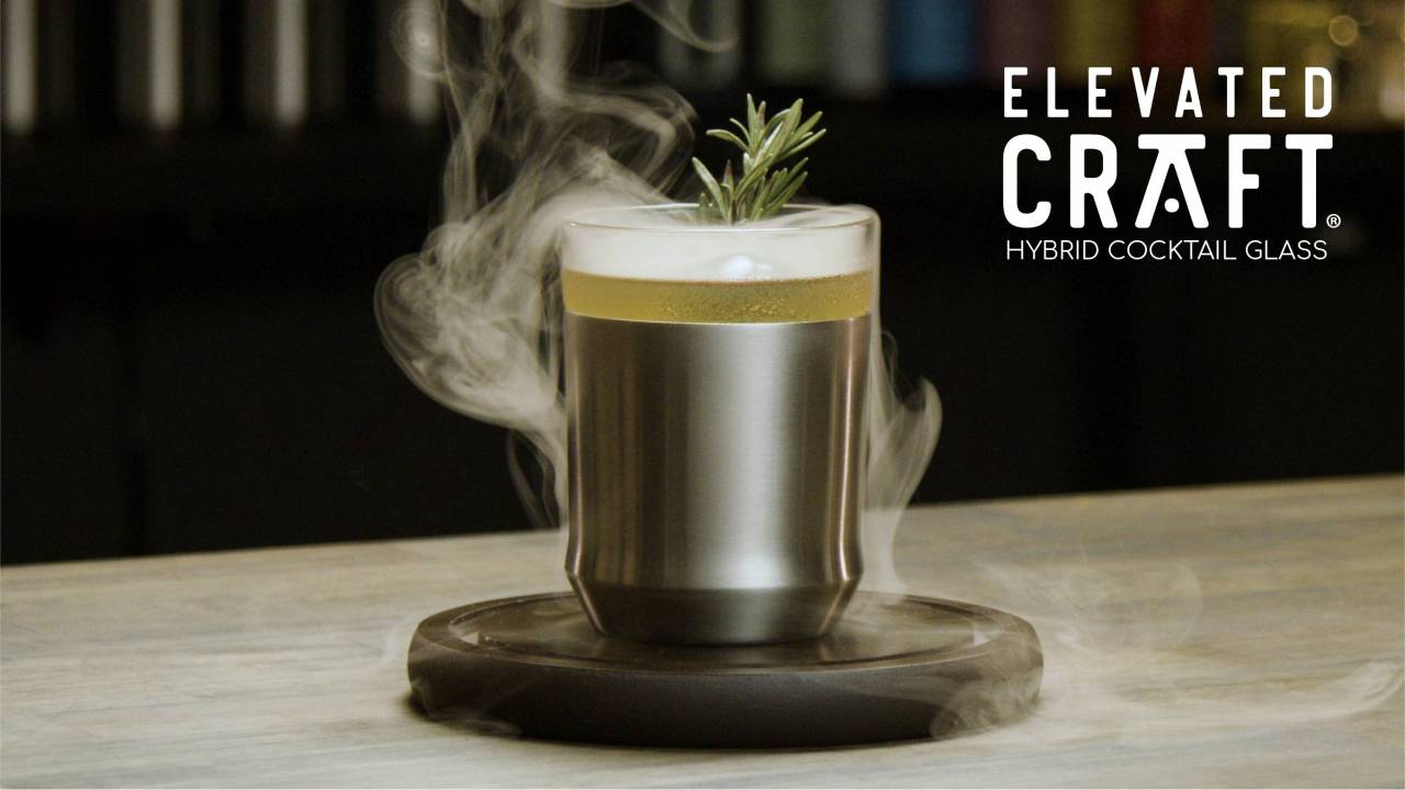 Elevated Craft Hybrid Cocktail Glass in Copper