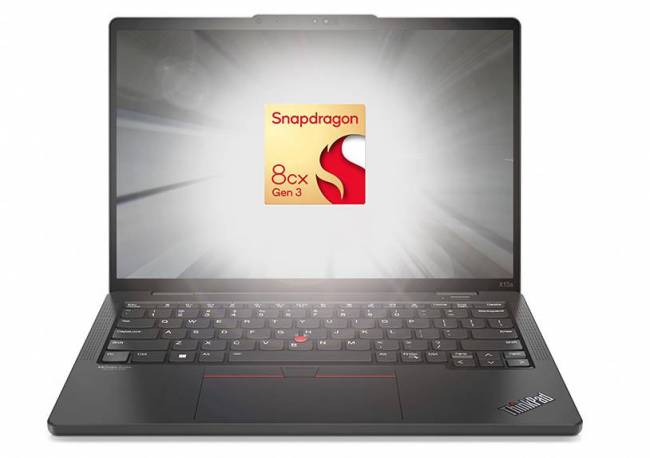 Snapdragon 8cx Gen 3 laptop mockup