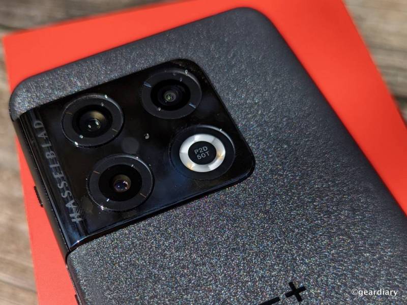 The camera module on the OnePlus 10 Pro