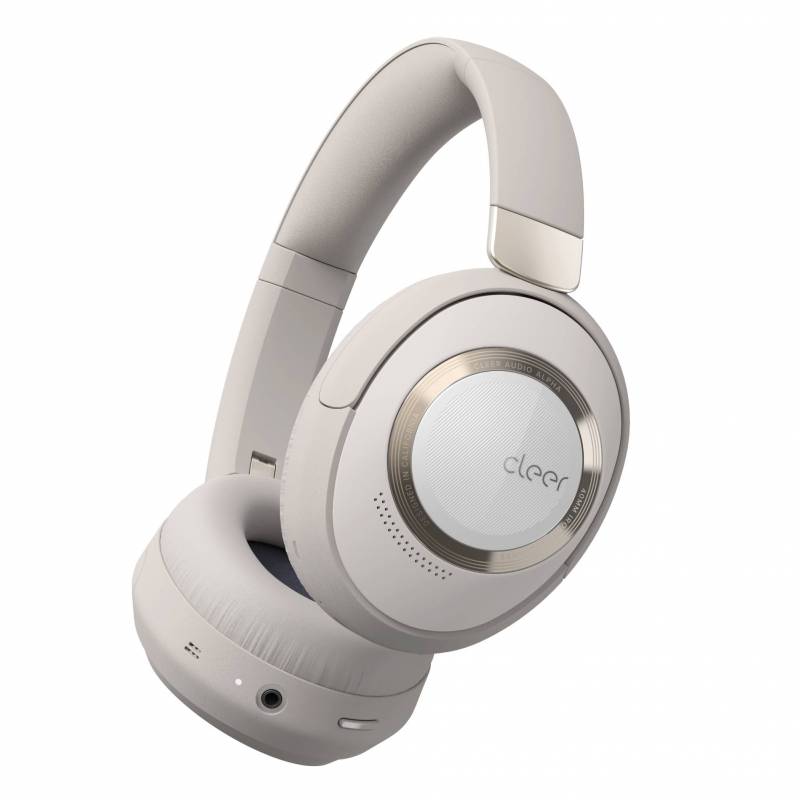 Cleer Alpha Noise Cancelling Headphones in Stone