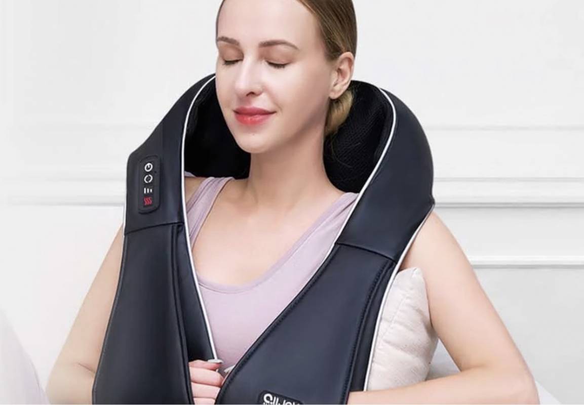  ALLJOY Shiatsu Back and Neck Massager Pillow with