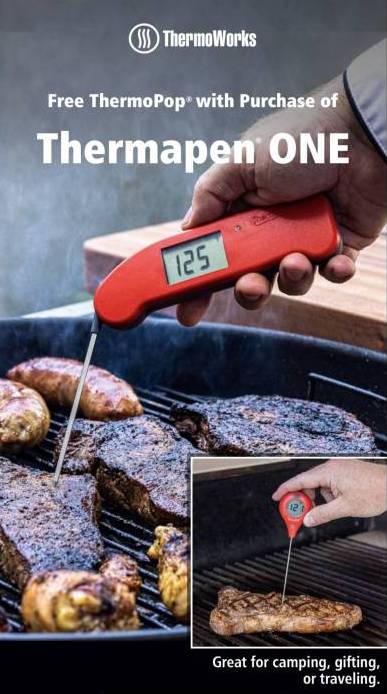 Free ThermoPop with the purchase of a Thermapen ONE