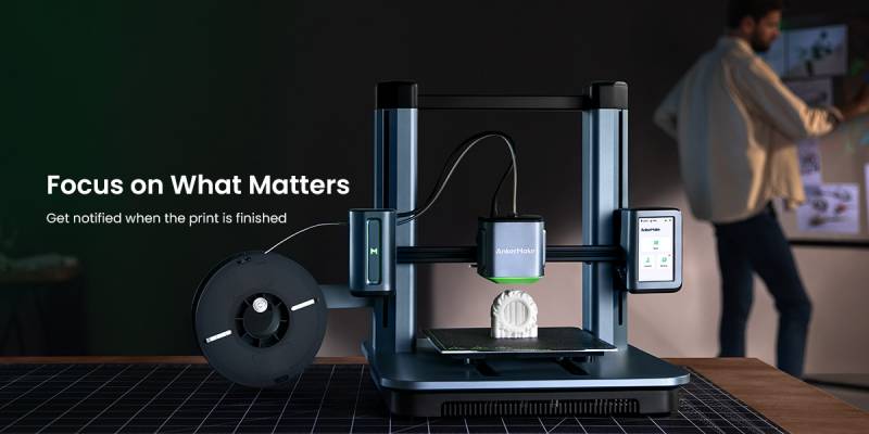 Anker Make M5 3D Printer will notify you when a print is finished.