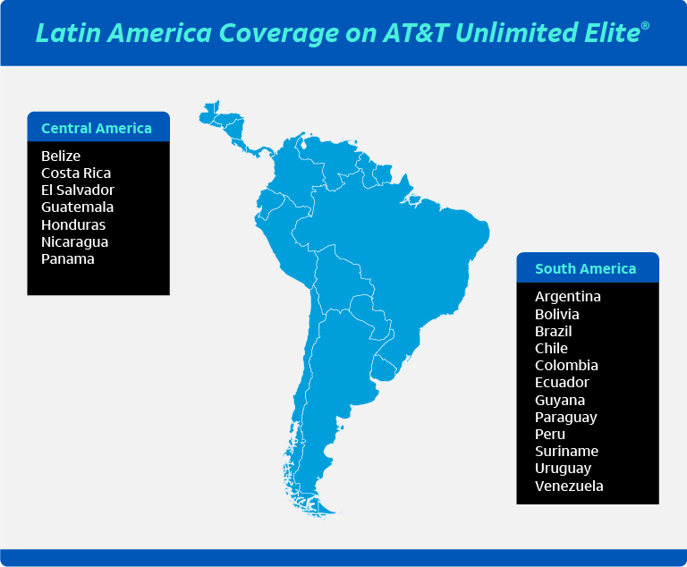 AT&T Adds Unlimited Roaming in Latin America to Their Unlimited Elite Plans