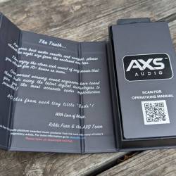 Opening the AXS Audio Professional Earbuds box