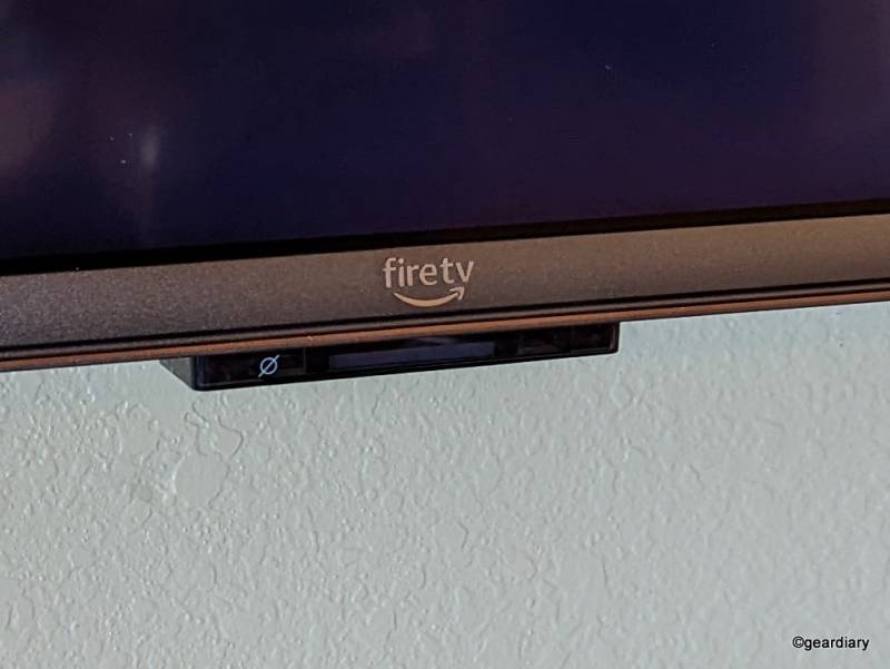 Pevacy features are indicated with LEDs on the front of the Amazon Fire TV Omni Series
