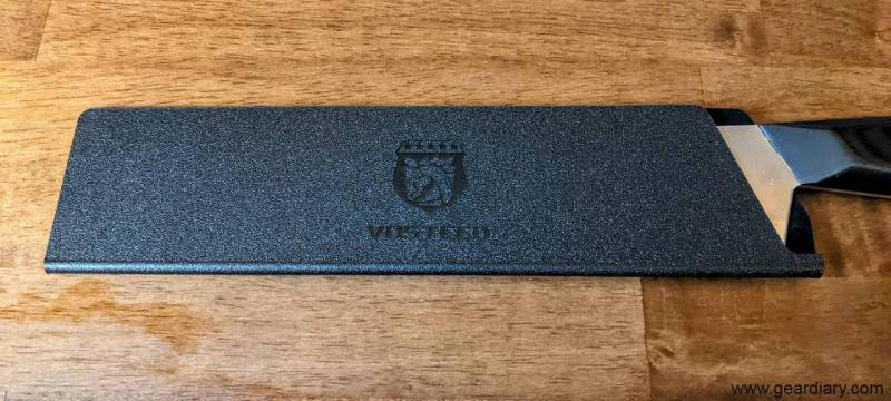 The Vosteed Morgan Chef's Knife in it's blade cover