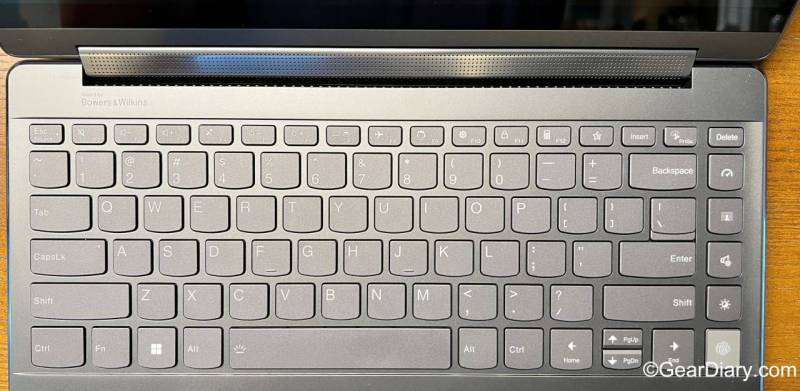 Keyboard on the Lenovo Yoga 9i 7th Gen