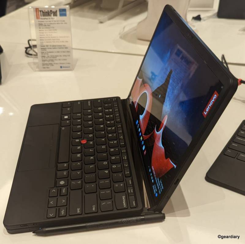 Lenovo Next-Gen ThinkPad X1 Fold in laptop mode