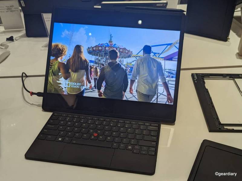 Lenovo Next-Gen ThinkPad X1 Fold in landscape mode