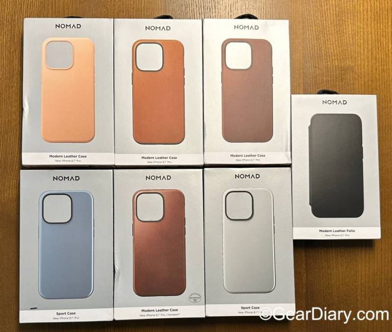 Assortment of Nomad iPhone 14 cases