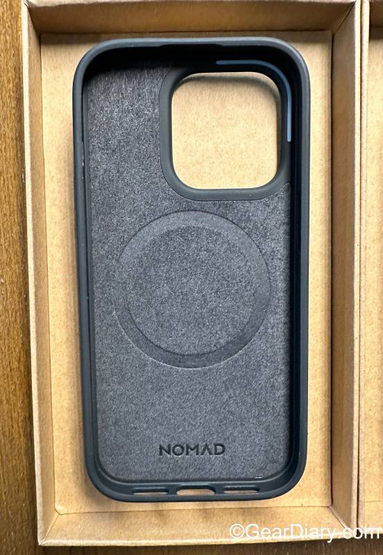 Interior of the Nomad Modern Leather Case for the iPhone 14 Series