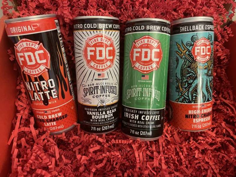 Four flavors of Ready-to-Drink Fire Department Coffee 