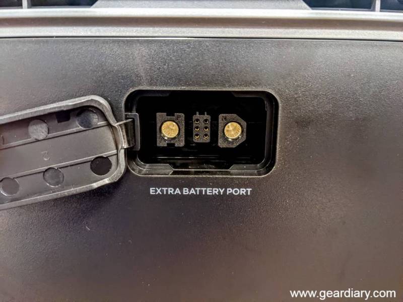 Extra battery port on the EcoFlow Delta 2 Portable Power Station