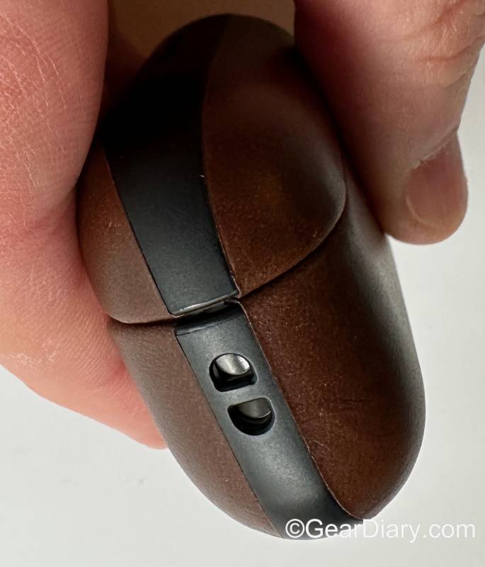 The lanyard cutouts on the Nomad Modern Leather Case for 2nd Gen AirPods