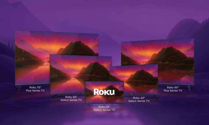 A range of Roku-made TVs in every size