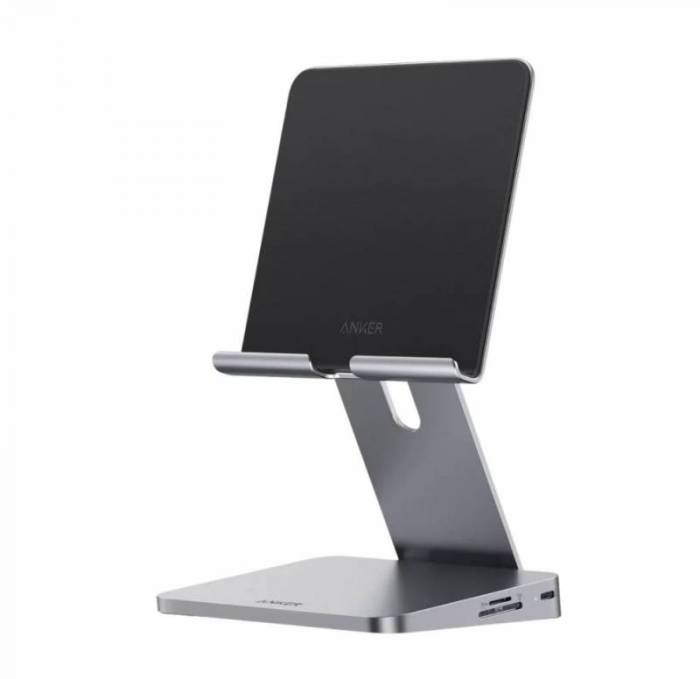 Stock photo of the Anker 551 USB-C Hub (8-in-1 Tablet Stand)